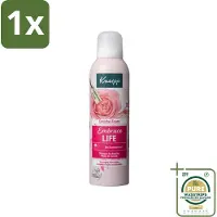 Kneipp 1 x - Douche schuim - Embrace Life - Anti‑Aging verzorging - 200 ml- Douche Foam - Roze Schuim - Vrouwelijke Geur - Huidverzorging - Anti-aging