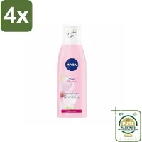 Nivea - Gezichtstonic - Essentials Verzachtende Tonic - Voor droge & gevoelige huid - Met Amandelolie & Hydramine - 200 ml - Voordeelverpakking - 4 stuks - Droge huid - Gevoelige huid