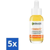 Garnier 5 x - SkinActive - Serum - Vitamine C - Tegen Pigmentvlekken - Niacinamide & Salicylzuur - 30 ml - Vitamine C Serum - Pigmentvlekken - Huidverzorging - Stralende Huid - Niacinamide