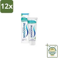 Sensodyne - Tandpasta - Deep Clean Gel - Grondige Reiniging - 75 ml - Voordeelverpakking - 12 stuks - Diepe reiniging - Fluoride tandpasta