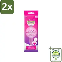 Wilkinson Sword Wilkinson - Wegwerpscheermesjes - Xtreme 3 Beauty - Comfortabel - 1 scheermesje - Voordeelverpakking - 2 stuks - Wegwerpscheermes - Scheermesje