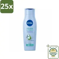 Nivea 25 x - Shampoo - Volumeverzorging - Versterkend - Gezonde Zorg - 250 ml - Grootverpakking - Haar Volume - Fijn Haar - Futloos Haar - Volume Shampoo - Versterkend Haar