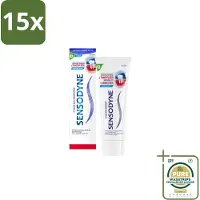 Sensodyne 15 x - Tandpasta - Gevoeligheid & Tandvlees - Tandvleesverzorging - 75 ml - Grootverpakking - Gevoelige Tanden - Tandvleesbescherming - Tandpasta - Tandgevoeligheid - Tandvleesproblemen