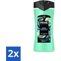 Axe - Douchegel - Aqua Bergamot - Verfrissend - Citrus & Waternoten - 300 ml - Voordeelverpakking - 2 stuks