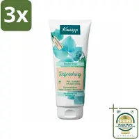 Kneipp 3 x - Douche scrub - Refreshing - Mint & Eucalyptus - 200 ml - Grootverpakking - Douche Scrub - Huidverzorging - Exfoliatie - Mint En Eucalyptus - Jojoba Scrub