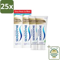 Sensodyne 25 x - Tandpasta - Multi Care - Complete Zorg - Duopack - 2 x 75 ml - Grootverpakking - Gevoelige Tanden - Tandpasta - Tandvlees - Fluoride - Gevoeligheid