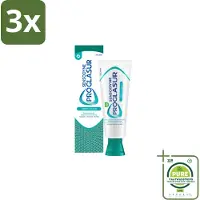 Sensodyne 3 x - Tandpasta - Proglasur Fresh & Clean - Frisse Mond - 75 ml - Grootverpakking - Tandpasta - Glazuur Bescherming - Gevoelige Tanden - Frisse Adem - Tanderosie