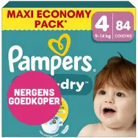 Pampers 4x Baby Dry Luiers Maat 4 (9-14 kg) 21 stuks
