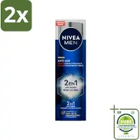 Nivea MEN - Anti-Age 2in1 Power - Hydraterende Crème Gezicht SPF 30 - 50 ml - Voordeelverpakking - 2 stuks - Anti-ouderdom - Hydratatie