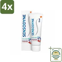 Sensodyne - Tandpasta - Gevoeligheid & Tandvlees - Extra Fresh - 75 ml - Voordeelverpakking - 4 stuks - Tandplak - Gevoelige tanden