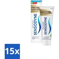 Sensodyne 15 x - Tandpasta - MultiCare - Complete Tandverzorging - 75 ml - Gevoelige Tanden - Tandpasta - Tandverzorging - Tandplak - Tandvlees