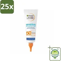 Garnier 25 x - Ambre Solaire - Zonnebrandserum - Sensitive Expert - SPF 50+ - 125 ml - Grootverpakking - Zonbescherming - Zonnebrand - Gevoelige Huid - SPF 50+ - Serum