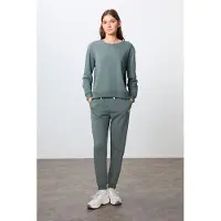 Tommy Life Oversized Katoenen-Polyester Sweatshirt en Broek Set