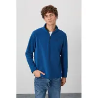 Tommy Life Heren Pluche Half-Zip Sweatshirt