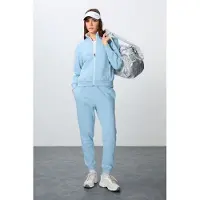 Tommy Life Oversized Sweatshirt met Ritskraag en Broekset