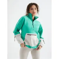 Tommy Life Oversized Pluche Half-Zip Sweatshirt