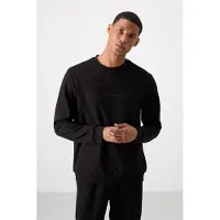 Tommy Life Bedrukt Fleece Sweatshirt en Broek Set