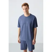 Tommy Life Heren Oversized Katoenmix T-Shirt en Short Set