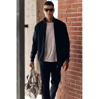 Tommy Life Heren Zip-Kraag Sweatshirt en Broek Set