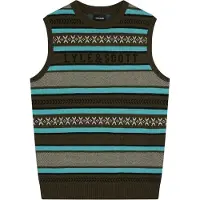 Lyle & Scott Gebreid herenhemd met normale pasvorm (Olijf)