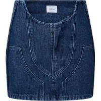 OFF-WHITE Off White Dames/Dames Cargo Denim Minirok (Blauw)
