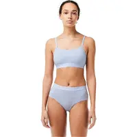 Lacoste Bralette met logo voor dames (Blauw)