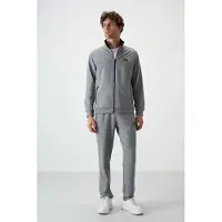 Tommy Life Heren Gebreide Fleece Sweater en Broek Set