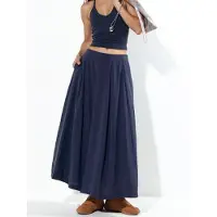 Busem Hoge Taille Maxi A-Lijn Rok