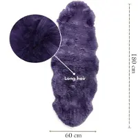 Infinity Leather Echte schapenvacht violet dubbel natuurlijke pluizige zijdezachte echte wollen tapijt