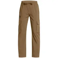 Under Armour Geweven combatbroek met Icon-motief voor jongens (Bruin)