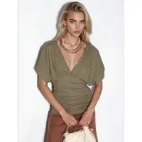 Busem Slim Fit V-hals Jersey Blouse