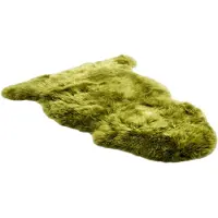Infinity Leather Echte groene schapenvacht Natuurlijke Zijdezachte, Zachte, Zachte Luchtige Echte Wollen Tapijt