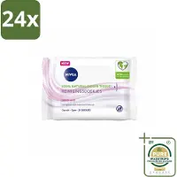 Nivea - Reinigingsdoekjes - Verzachtend - Droge Huid - Verwijdert Waterbestendige Make-up - 25 Doekjes - Voordeelverpakking - 24 stuks - Droge huid - Gevoelige huid