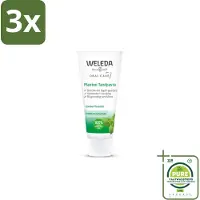 Weleda 3 x - Planten tandpasta - 75 ml - Grootverpakking - Tandpasta - Natuurlijke Tandpasta - Biologische Tandpasta - Kamille Tandpasta - Tandvlees Verzachten