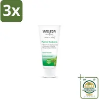 Weleda 3 x - Planten tandpasta - 75 ml - Grootverpakking - Natuurlijke Tandpasta - Tandvlees Kalmeren - Tandvlees Versterken - Kamille Extract - Mirre