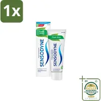 Sensodyne 1 x - Tandpasta - Fresh Mint - Frisse Adem - 75 ml- Gevoelige Tanden - Tandpasta - Fluoride - Frisse Adem - Tandglazuur