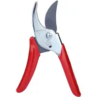 Famanu – Tuinschaar met 2 snijkanten, aluminium snoeischaar, rood, ideaal voor het snoeien van planten