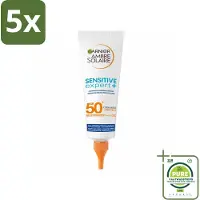 Garnier 5 x - Ambre Solaire - Zonnebrandserum - Sensitive Expert - SPF 50+ - 125 ml - Grootverpakking - Zonbescherming - Zonnebrand - Gevoelige Huid - SPF 50+ - Serum