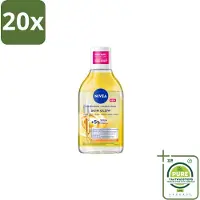 Nivea 20 x - Micellair Water - Serum Verrijkt Stralend - Verwijdert Waterbestendige Make-up - 400 ml - Grootverpakking - Micellair Water - Reinigingswater - Gevoelige Huid - Doffe Huid -