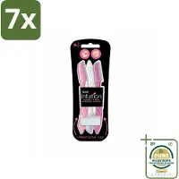 Wilkinson Sword 7 x Wilkinson Intuition - Navulmesjes - Wenkbrauw Shaper - Precisie - 3 mesjes - Grootverpakking - Wenkbrauw Shaper - Wenkbrauw Verwijderen - Haartjes Verwijderen - Exfoliatie - Huid Exfoliatie