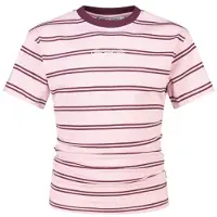 America Today gestreept T-shirt - roze Meisjes Katoen Ronde hals Streep - maat 146/152