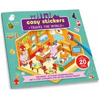 Rebo Productions Cozy Stickers - Travel The World Stickers & Kleurboek
