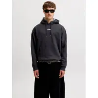 Jack & Jones Sweatshirt 'JCOCLUB' lichtgrijs / zwart / wit