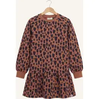 LOOXS Little Meisjes Jurken 2631-7807 - Bruin - Maat 92