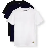 Lyle & Scott Jongens Ondergoed & Nachtkleding Loungewear 3 Pack T-shirts - Donkerblauw - Maat 170/176