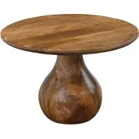Wohnling Salontafel mangohout 60 cm rond druppelvorm