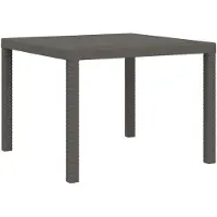 vidaXL Tuinset, 3 stuks, lichtgrijs, PP-kunststof