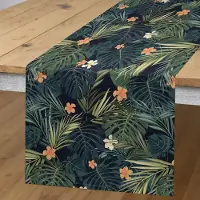 Abakuhaus Palmen-tafelloper – Exotische flora – 40x180 cm – Violet