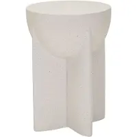 Mauro Ferretti bijzettafel History, Ø33,5x48,5 cm, crème