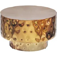 Wohnling Salontafel goud aluminium rond 60 cm